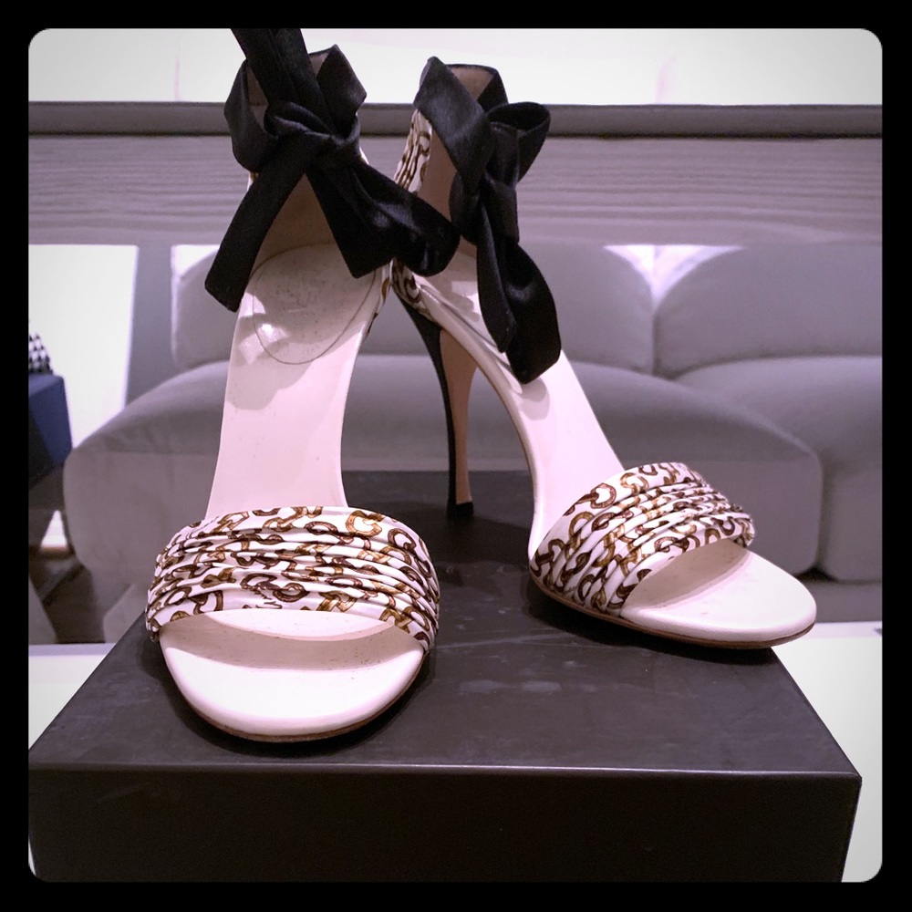 Gucci Horsebit Bamboo Satin Heels